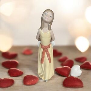 Lladro Naughty Girl #5006 Porcelain Figurine Yellow Dress Spain Retired